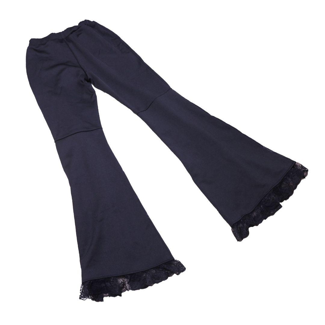 キューティーフラッシュ フロントレースアップ ドラゴンプリント フレアパンツ