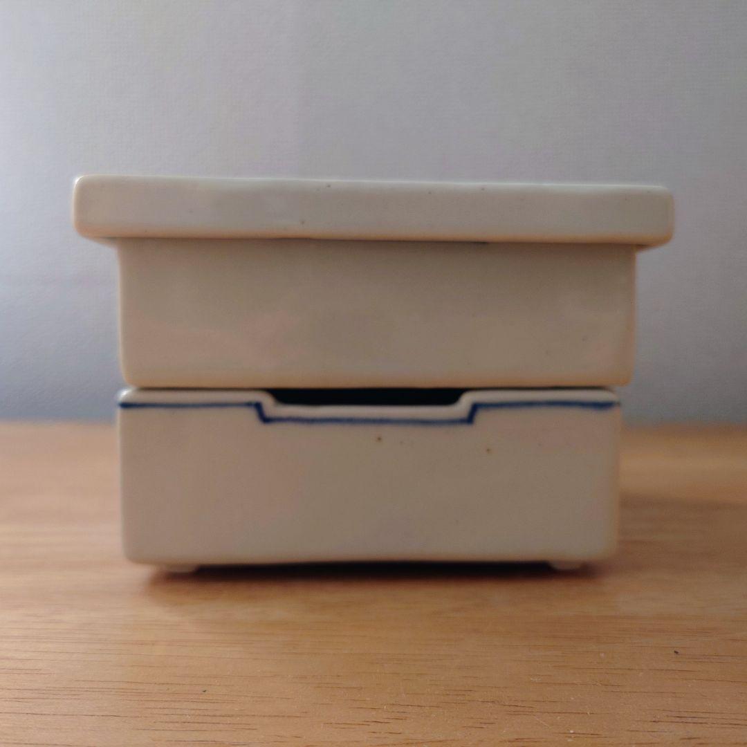 日高直子　2段陶箱（お重）