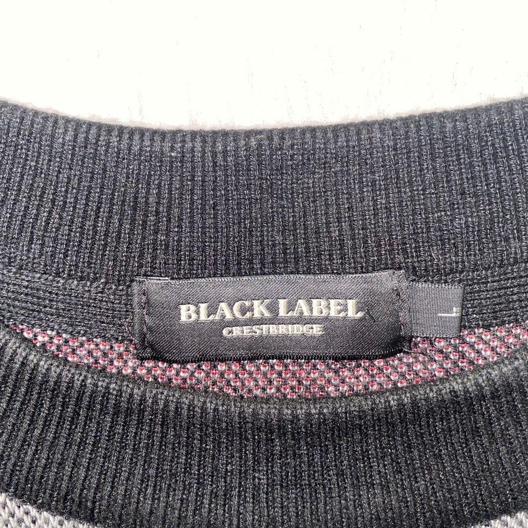 BLACK LABEL CRESTBRIDGEクレストブリックジャカーニット L