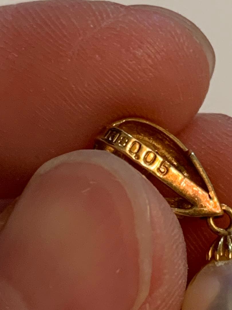 k18真珠ネックレストップ