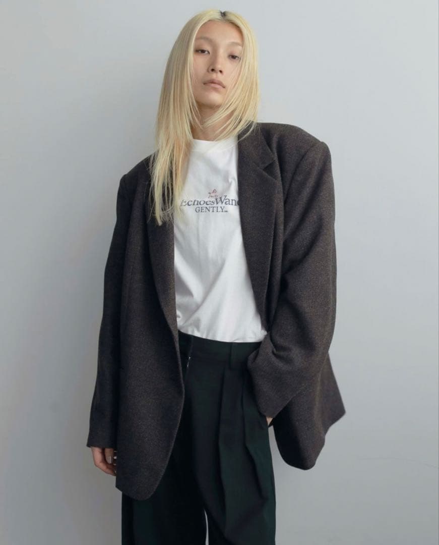 anuke アンヌーク Herringbone Wool Jacket 36