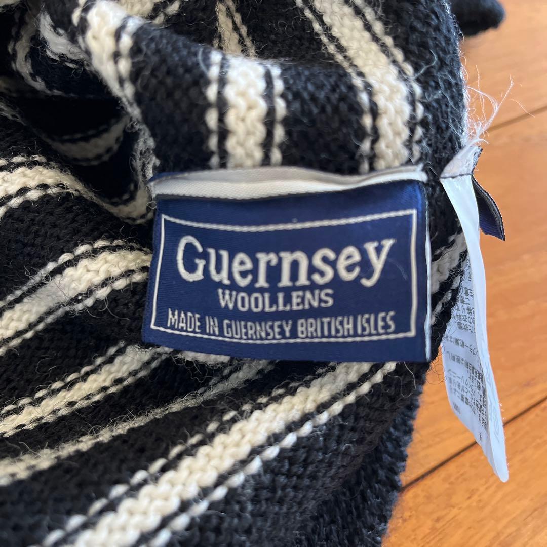 Guernsey Woolens 40 ブラック ホワイト