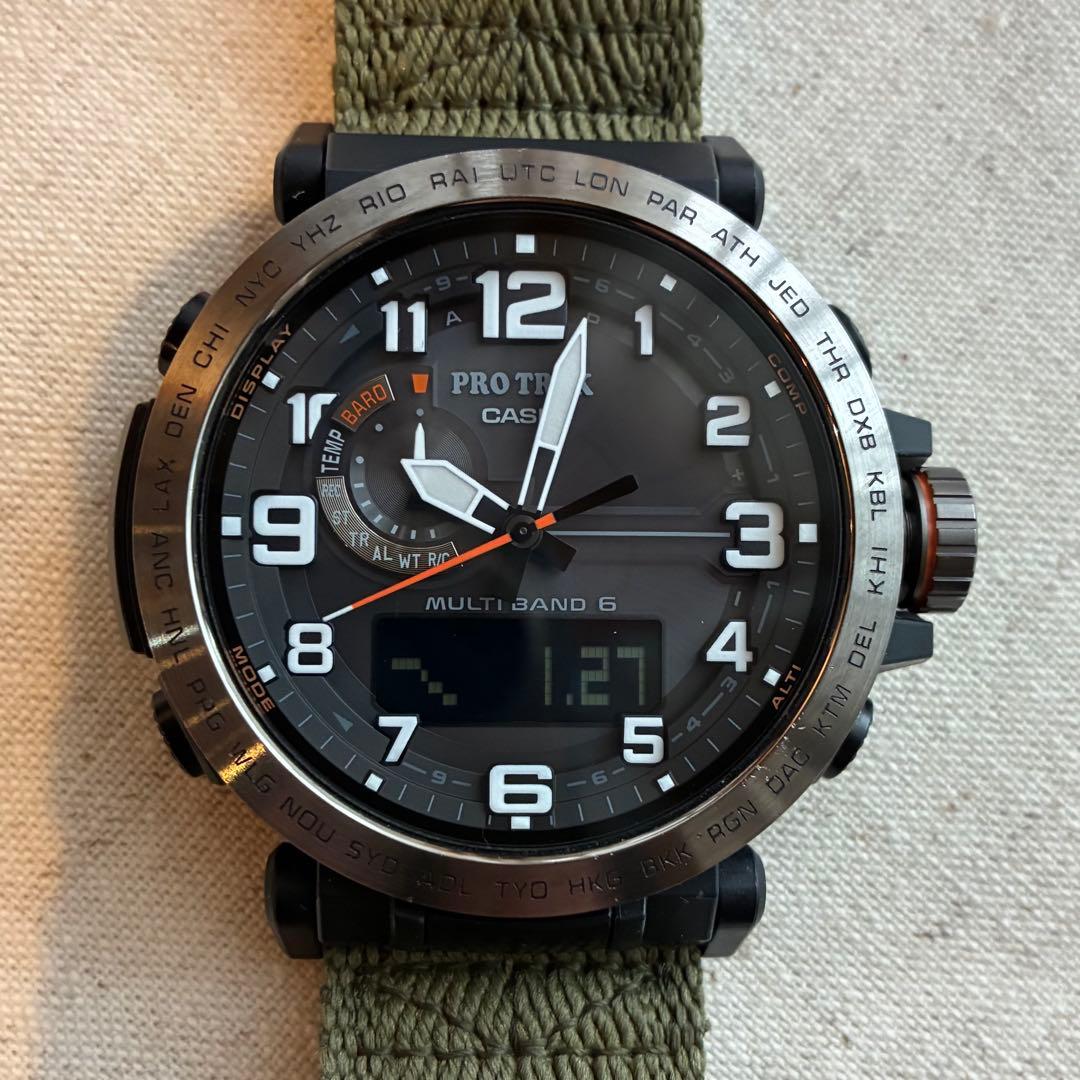 PRO TREK PRW-6600YB ソーラー腕時計　CASIO 稼働確認済