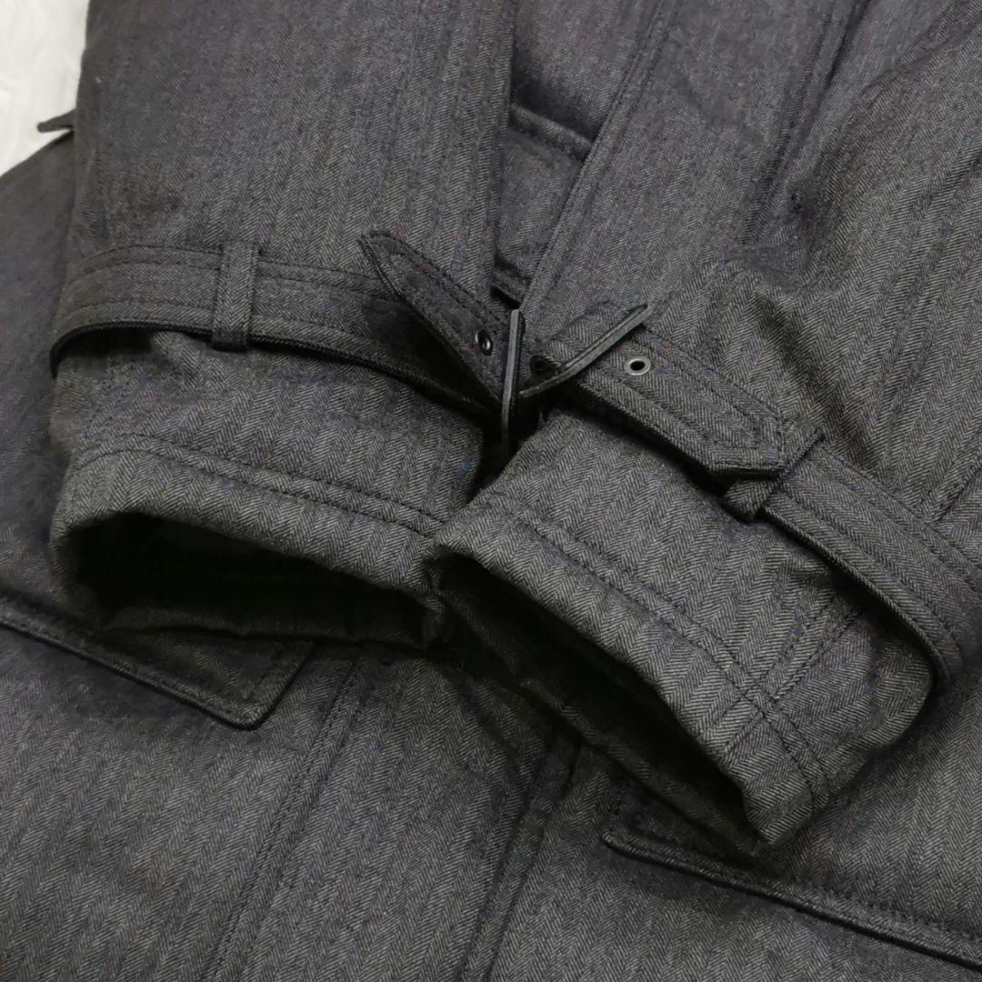 美品 バーバリーブラックレーベル ウール 着脱可ファー付 ダウンコート Mサイズ