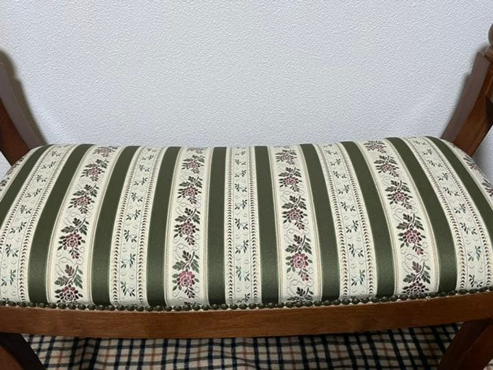 【美品】猫脚スツール　イタリアンアンティーク　家具　レトロ　木製