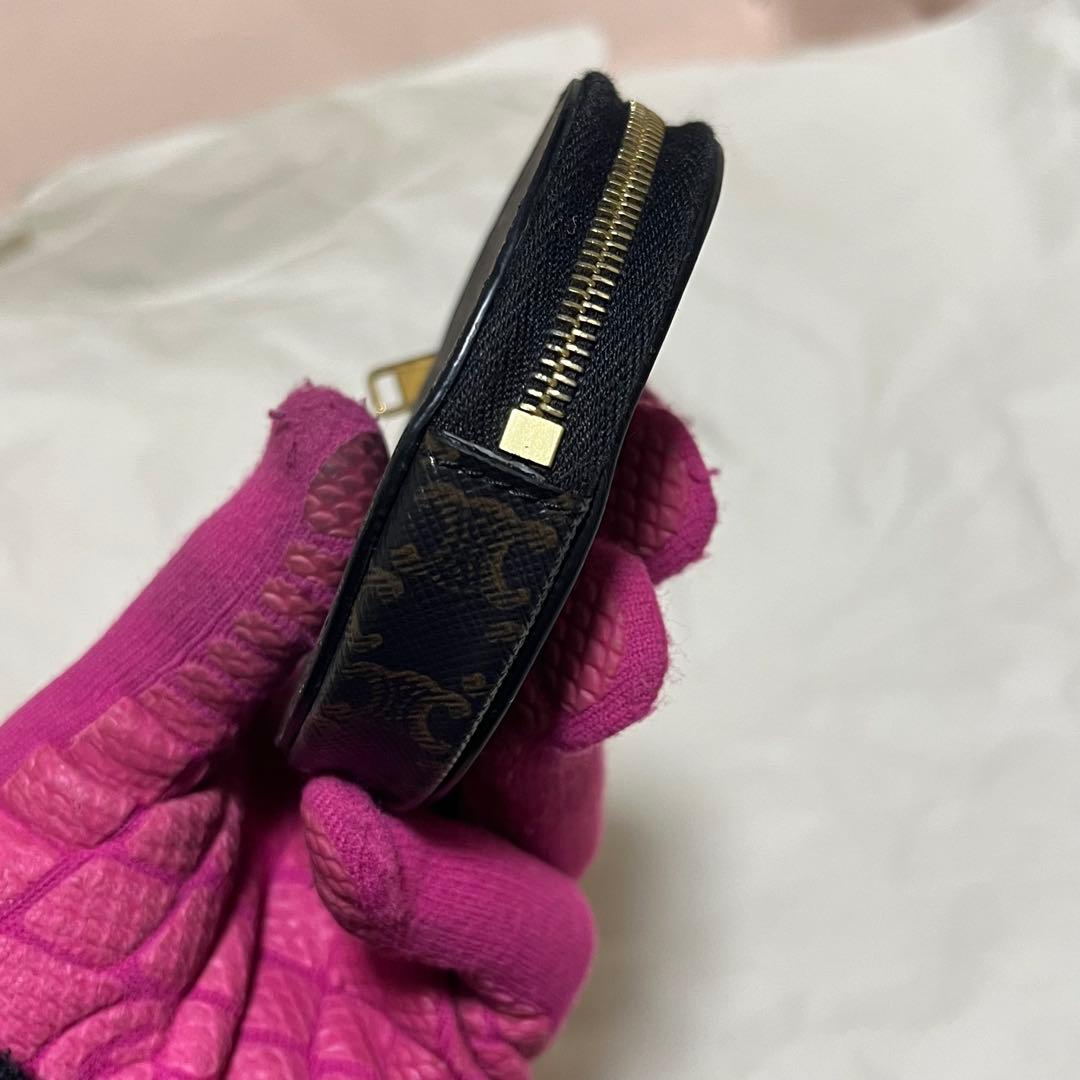 【希少・美品】 セリーヌ CELINE ケース マカダム 丸型 正規品