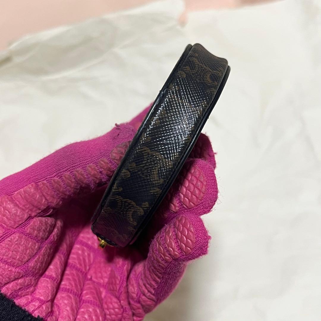 【希少・美品】 セリーヌ CELINE ケース マカダム 丸型 正規品