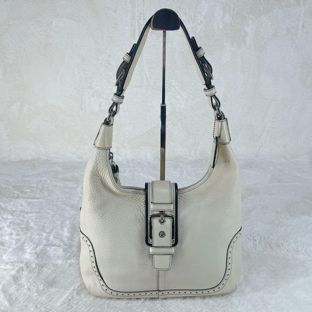 【美品】 COACH コーチ ショルダーバッグ レザー ソーホー 肩掛け