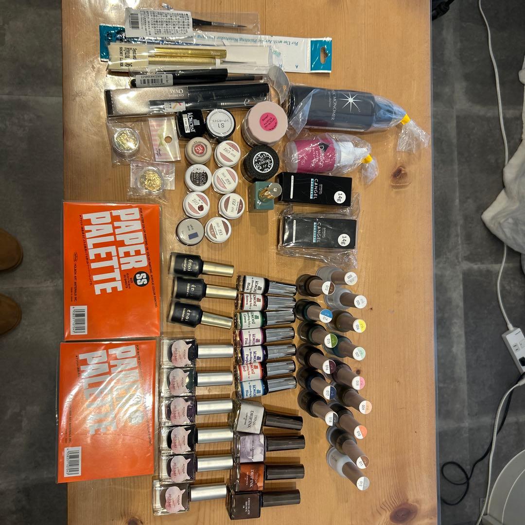 値下げしました！未使用品多数ネイルアート用品セット/ジェルネイル/ネイル用インク
