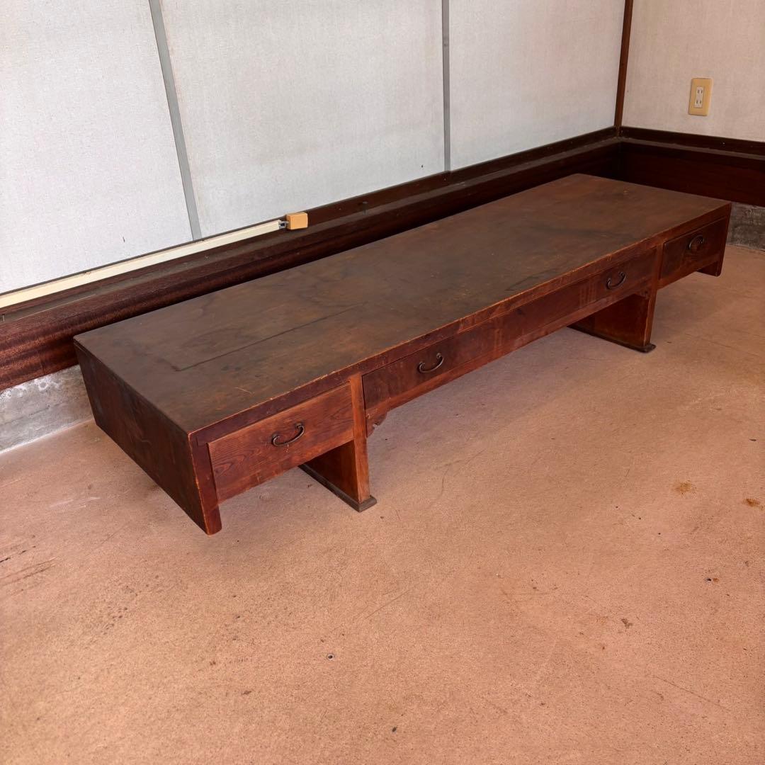 アンティーク 木製文机 アンティーク家具 昭和レトロ 古家具 書斎机 和家具