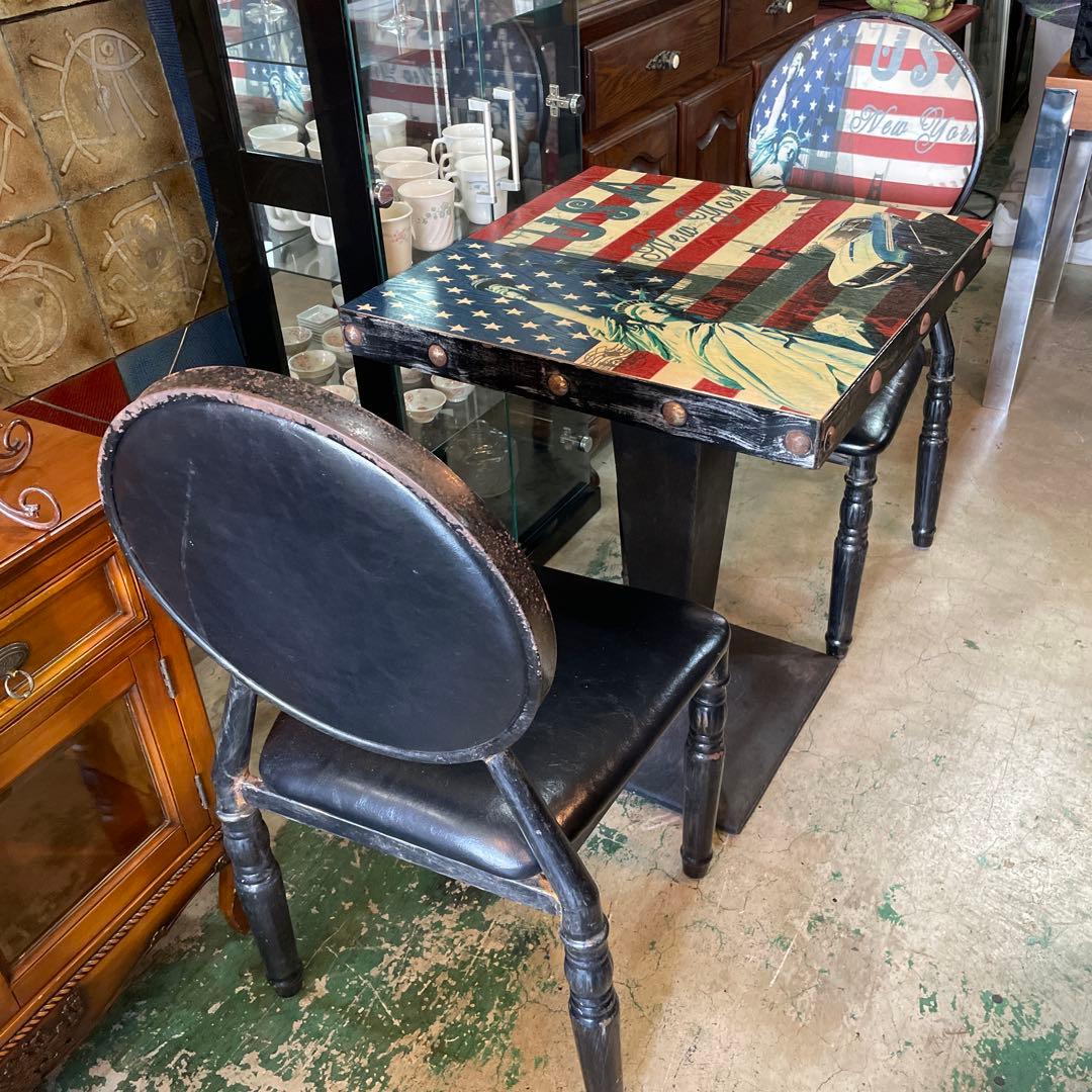 大幅値下げ! アメリカンヴィンテージテーブルセット