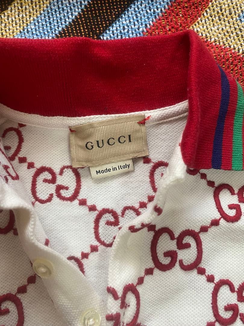 美品 GUCCI ベビー服 ポロシャツ GG柄 80