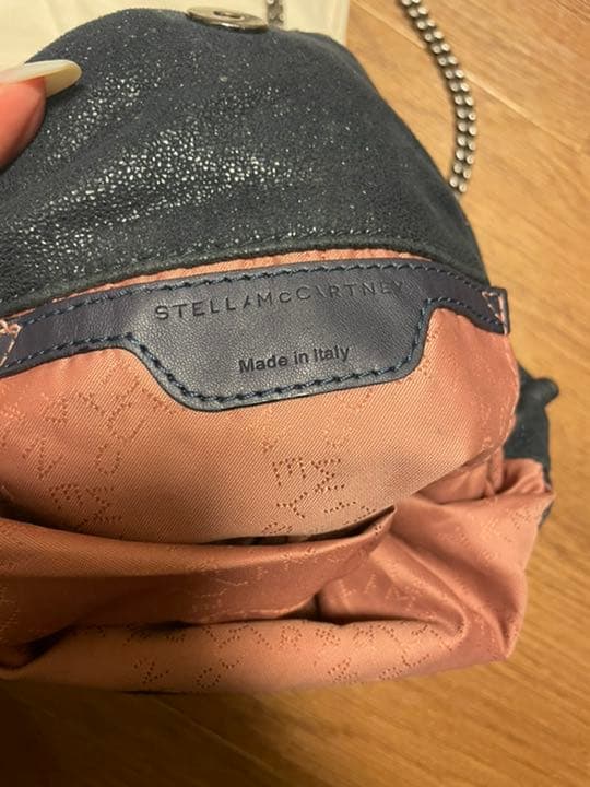 【美品】ステラマッカートニー　ファラベラミニトート　ネイビー