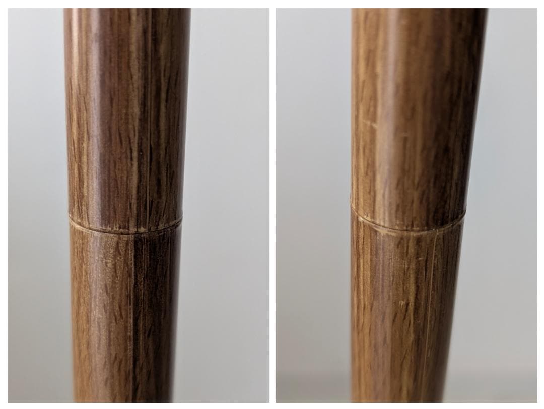 90年代 ビンテージ ファブリックシェード×ウッド スタンド フロアライト 美品