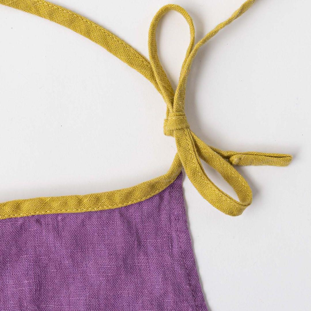 リーノエリーナ　エプロン　ミラ　アーリーパープル