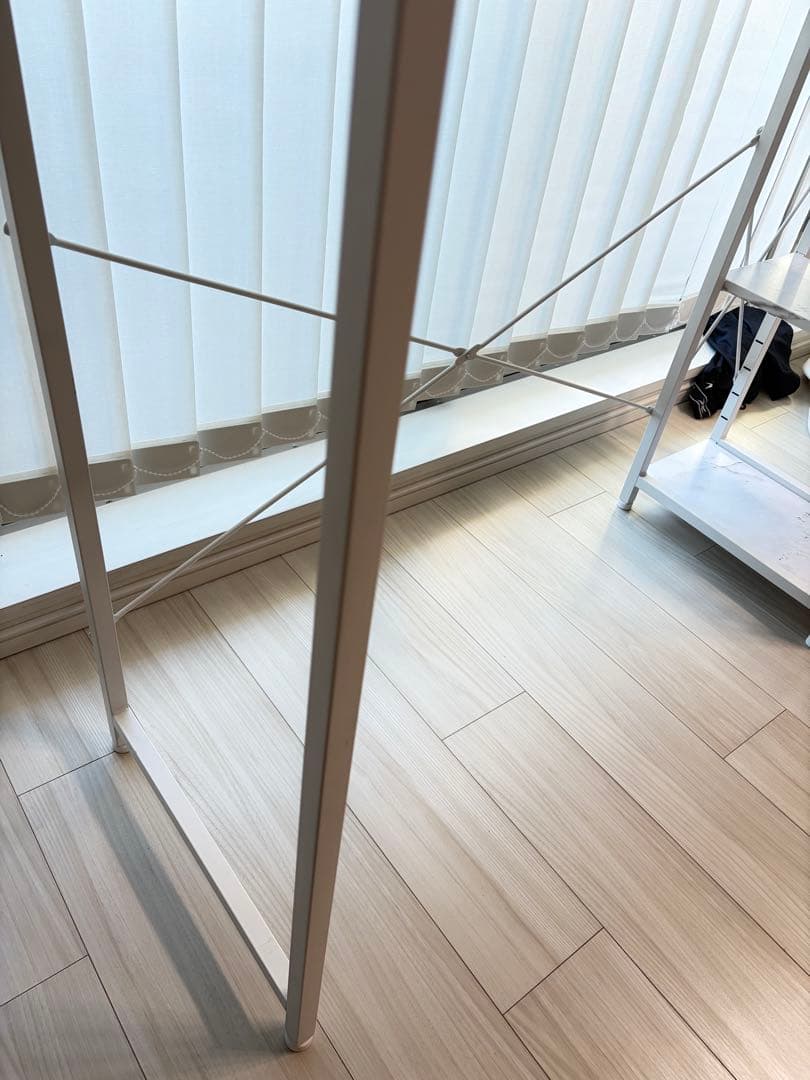 ニトリ　ステンレススチール天板 キッチンカウンター (WH)