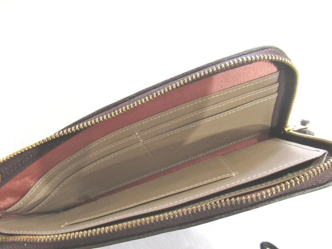 極美品☆IBIZA イビサ（イビザ）　　L字ファスナー　本革レザー　長財布