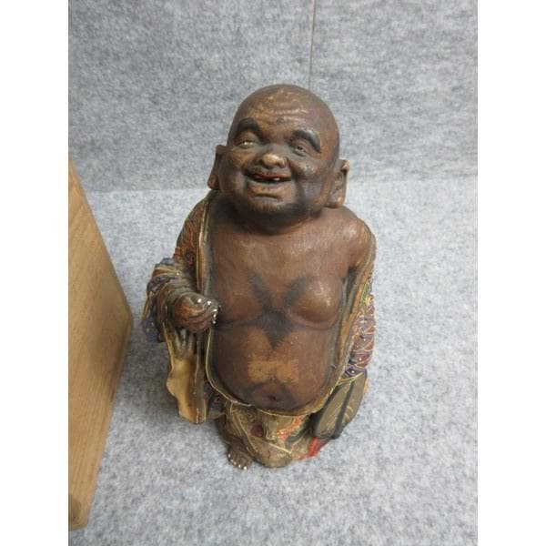 九谷焼布袋尊置物箱入り [B28204]