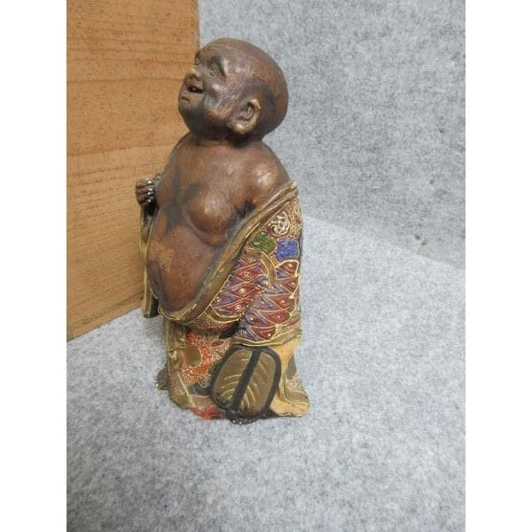 九谷焼布袋尊置物箱入り [B28204]