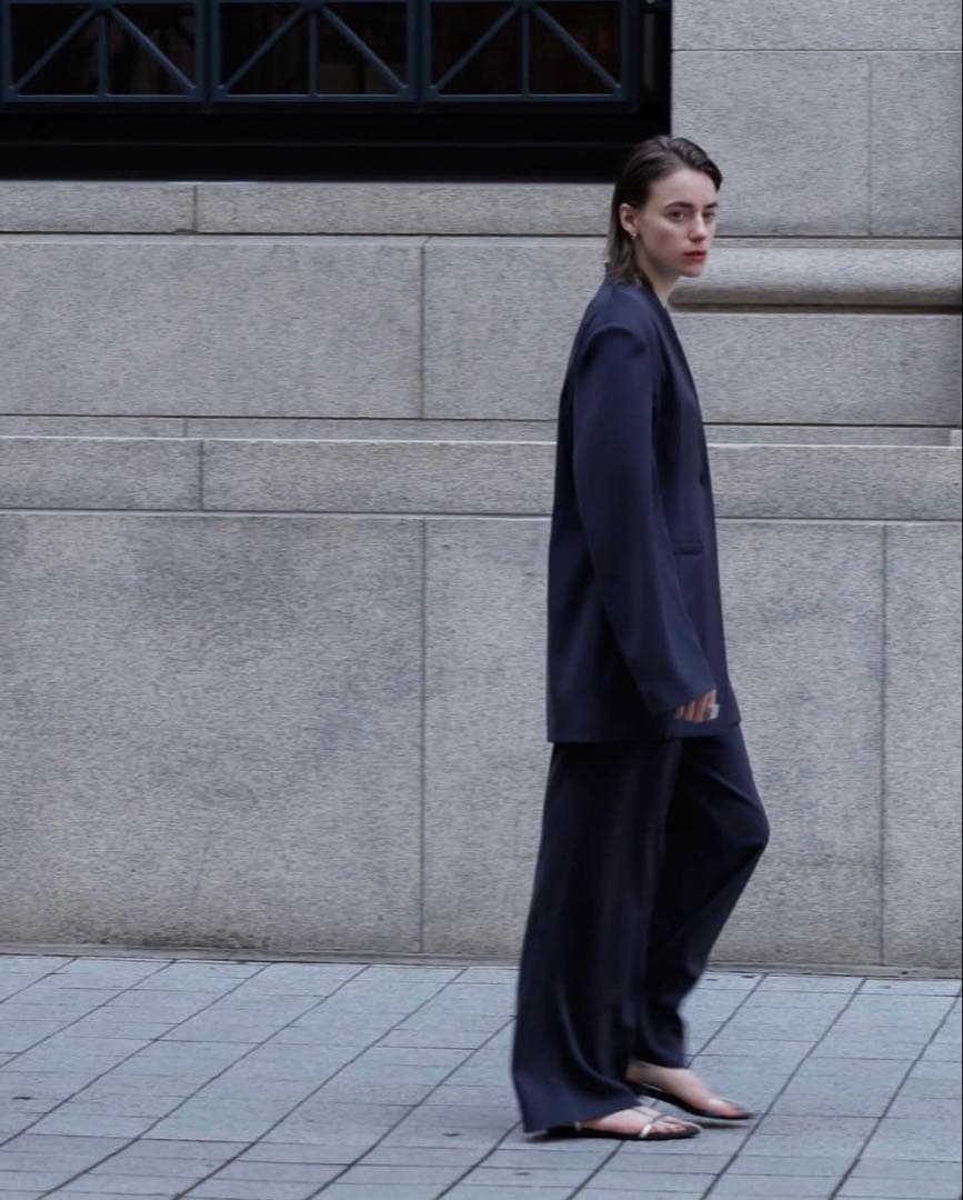 プ*k様 【新品タグ付き】digne 25ss collarless jacke