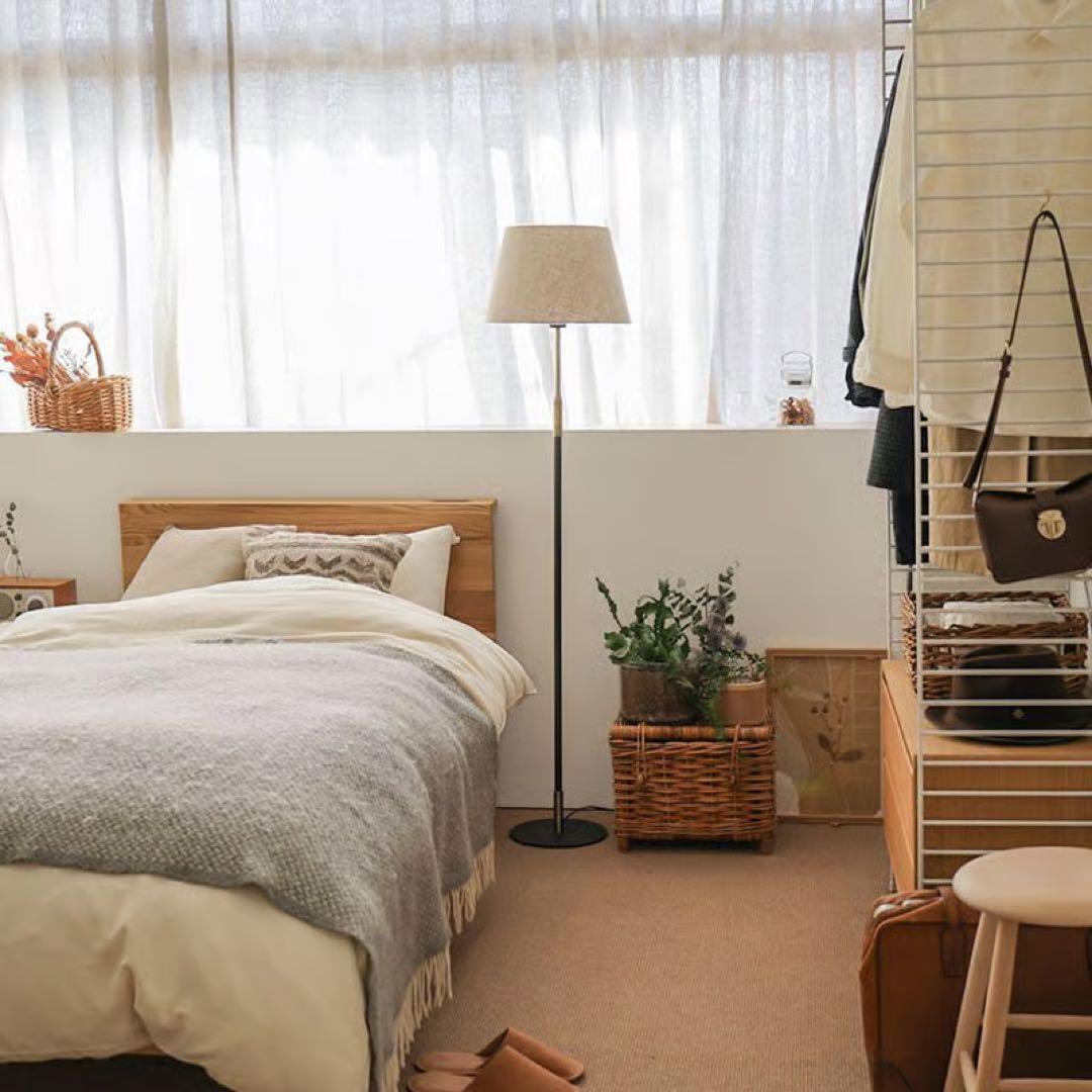 【未使用】リセノ フロアライト Delicia LED電球付 ブラック×ブラウン