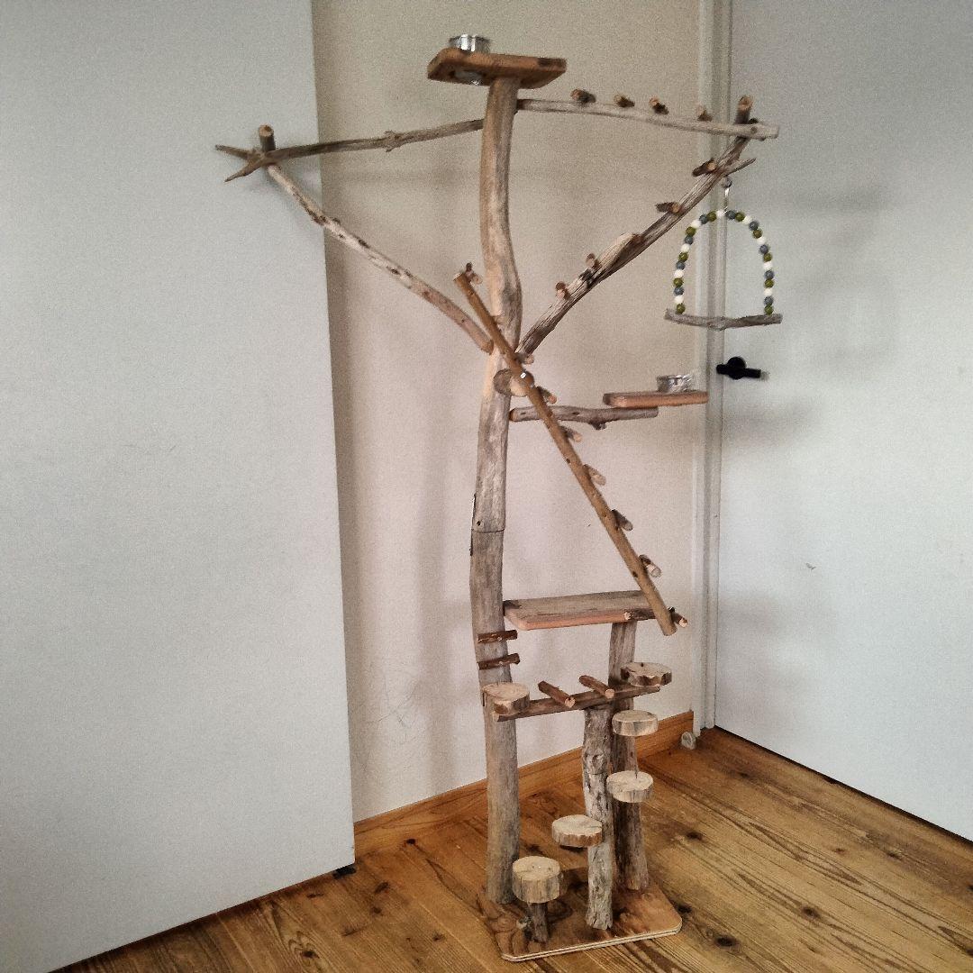 KT バードアスレチックジム大型 天然木 自然木 流木 止まり木 インコ