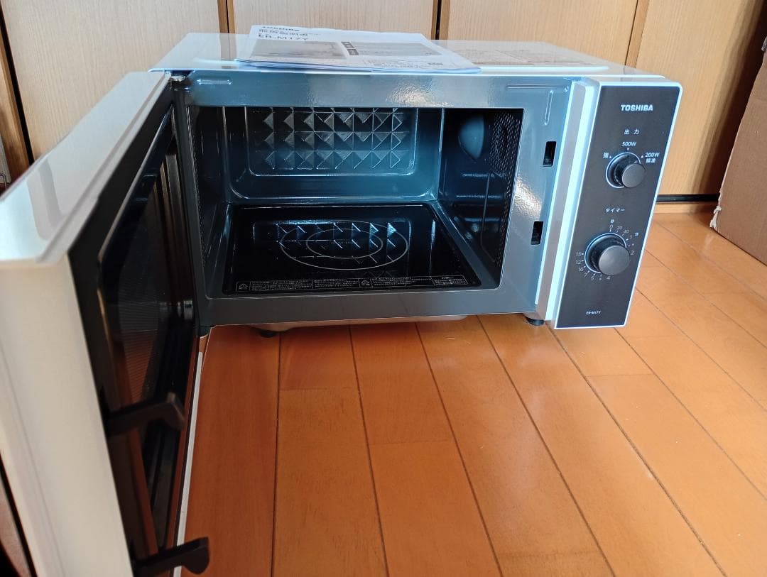 東芝TOSHIBA単機能電子レンジ ER-M17YW 2024年製 説明書付