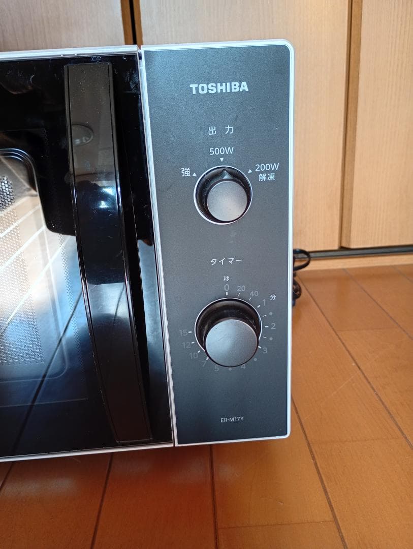 東芝TOSHIBA単機能電子レンジ ER-M17YW 2024年製 説明書付