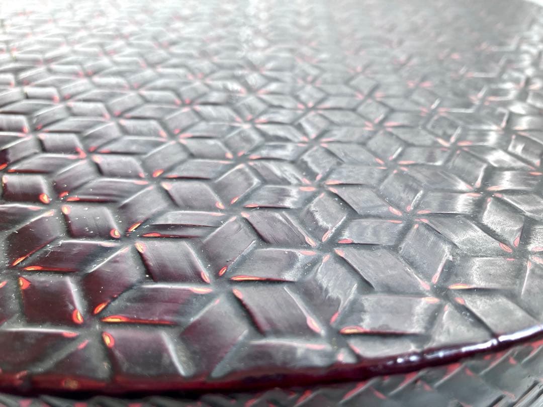 ✅当時物✅籃胎漆器/亀甲茶櫃/伝統工芸品