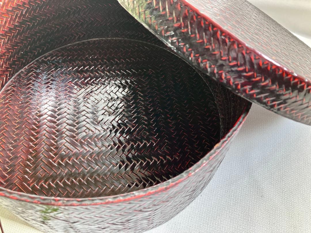 ✅当時物✅籃胎漆器/亀甲茶櫃/伝統工芸品