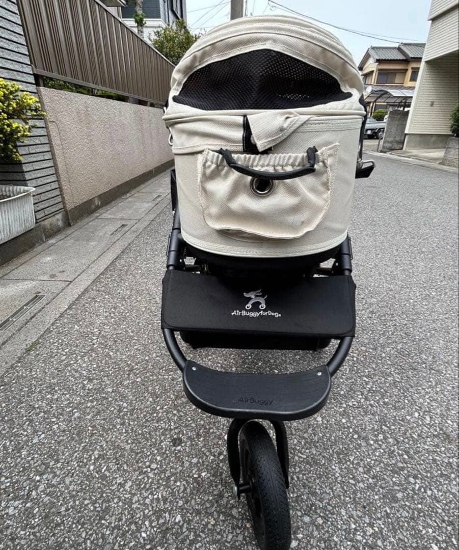 Airbuggy ペットカート ホワイト(コットのみ) ラージサイズ