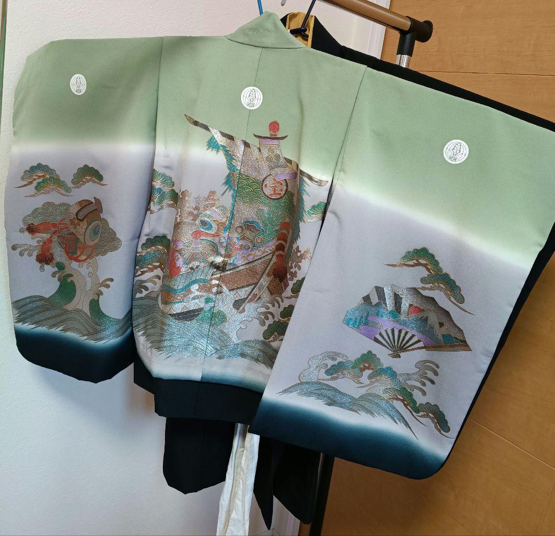 ５歳　七五三　男の子　着物番傘セット