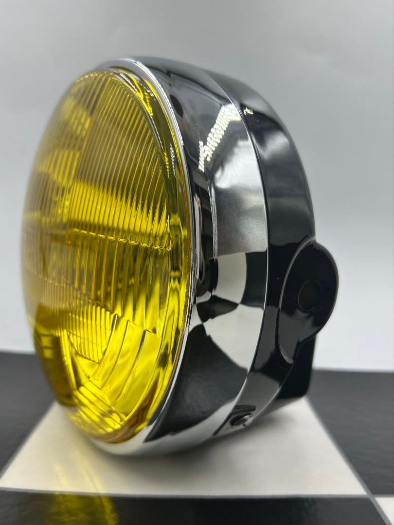 シビエCIBIEタイプ180パイヘッドライトイエローレンズ黒ケ−ス