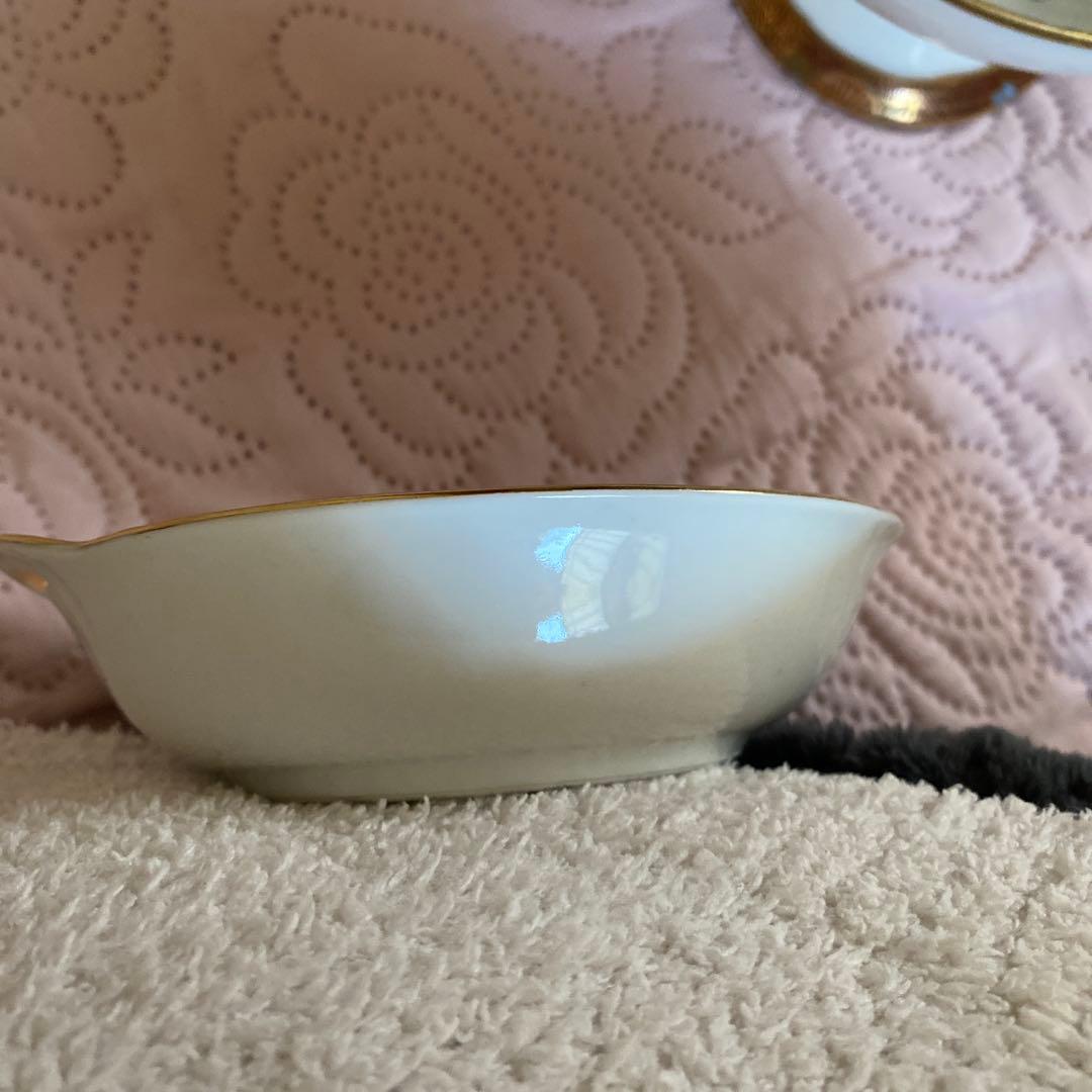 １９１０年　　　　　オールドノリタケ英国輸出用マルキ印 金彩ハンドコンポート皿