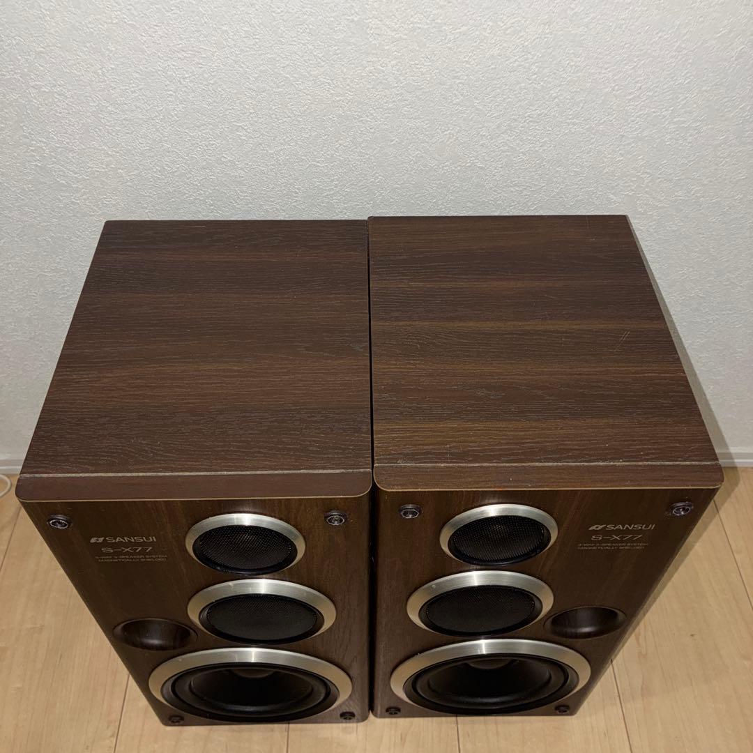 いい音SANSUI S-X77 3ウェイスピーカー　動作ok