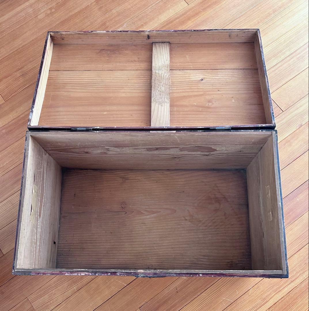 古道具　物入れ　木箱　小さい長持ち