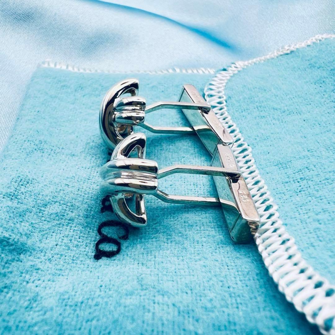 超美品　ティファニー　シグネチャー　クロスX　シルバー　カフス