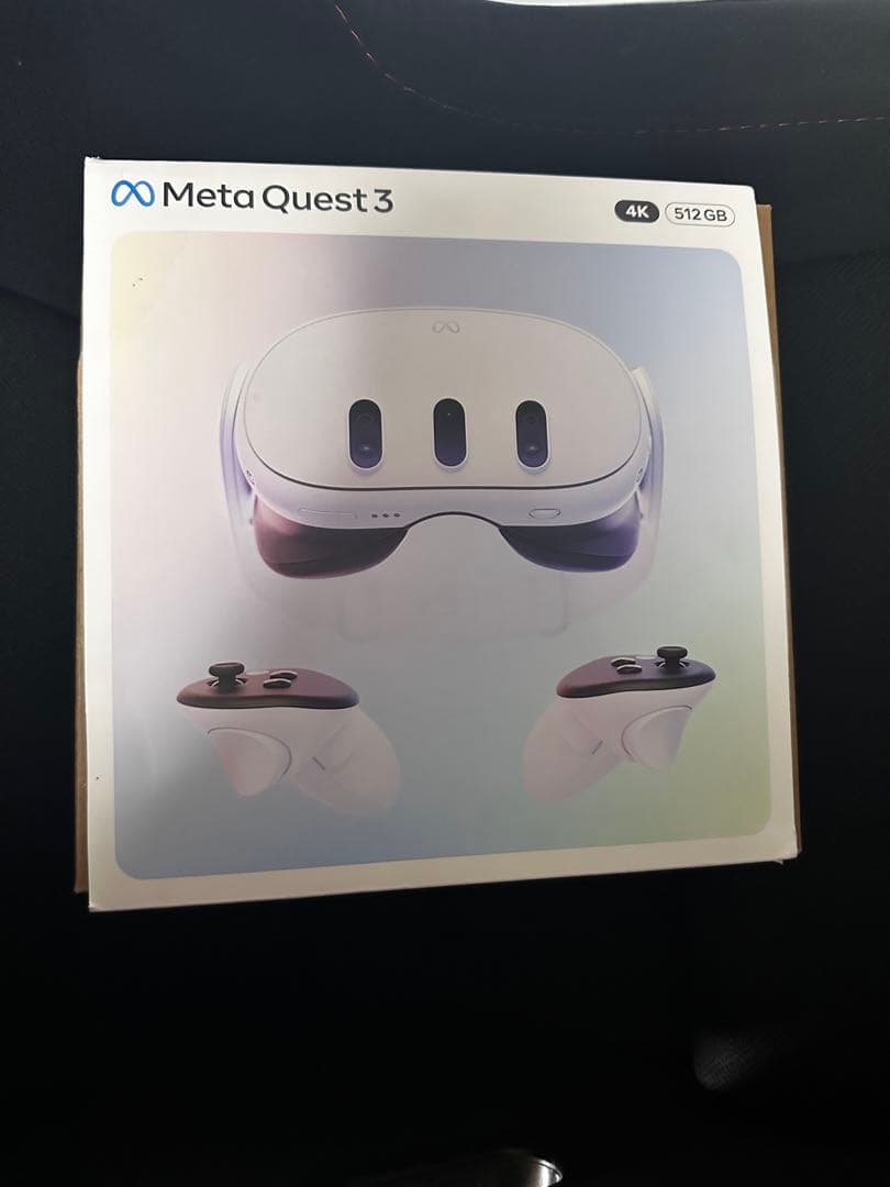  Quest 3 512GB VRヘッドセット+ リンクケーブル。