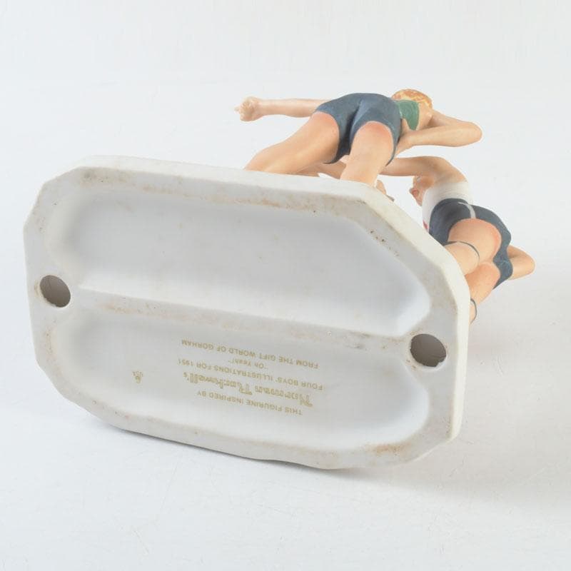 ノーマンロックウェル　フィギュリン　陶器人形　置物　C　9303