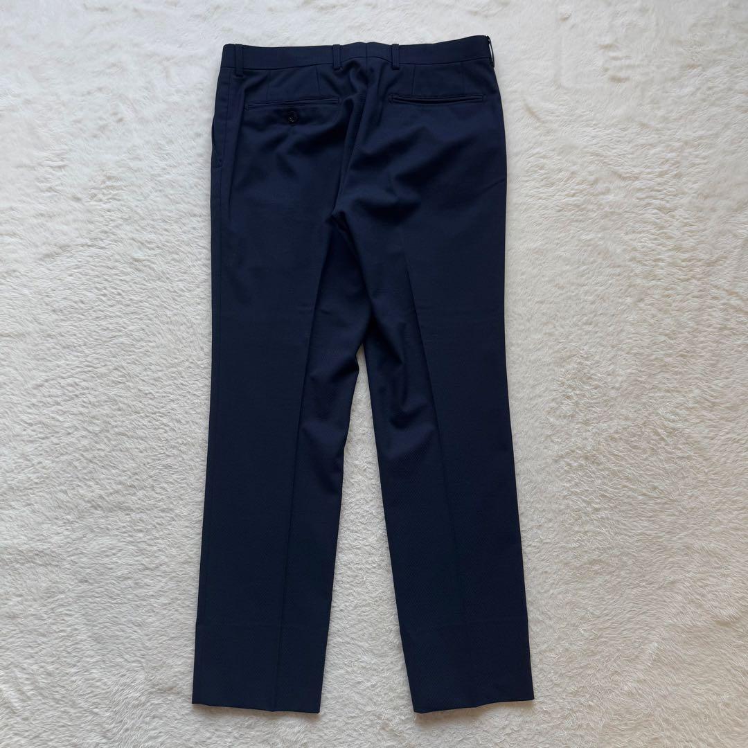 【美品】SUIT SELECTスーツセレクト　3ピース　ビジネススーツ　ネイビー