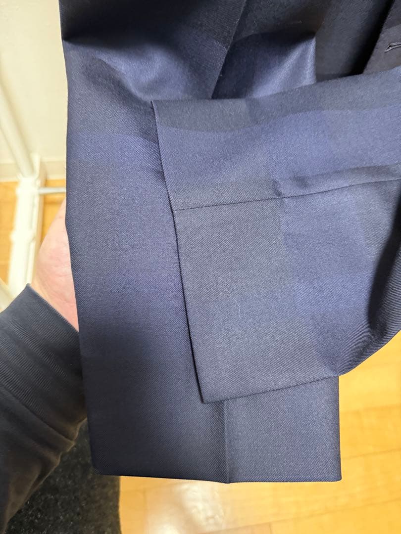 BLACK LABEL CRESTBRIDGE ダークブルー ストライプスーツ