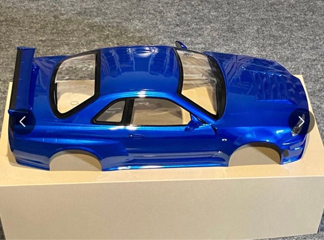 タミヤ ラジコン RC スカイラインGT-R 塗装済 スペアボディ メタリック青