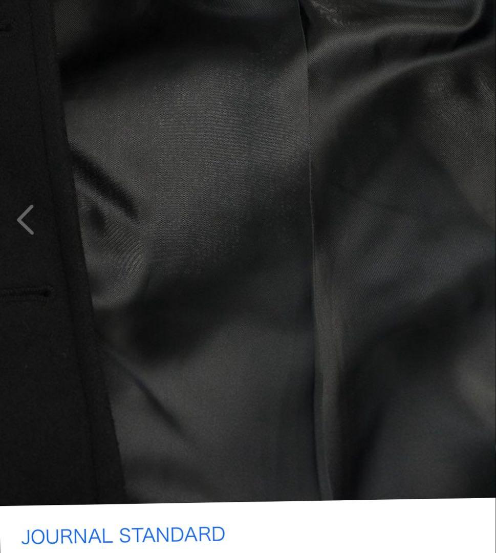 JOURNAL STANDARD ブラック ウールピーコート 36