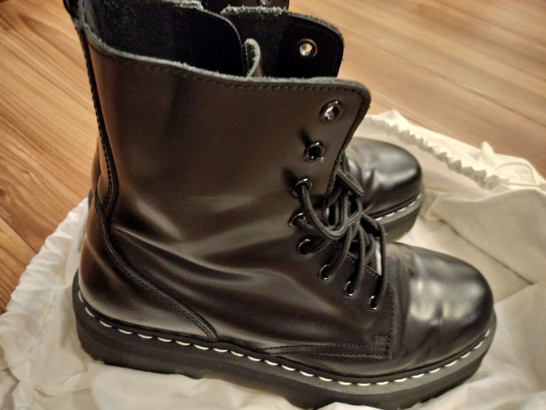 【日本限定】Dr.Martens　jadon ホワイトステッチ 厚底 uk10