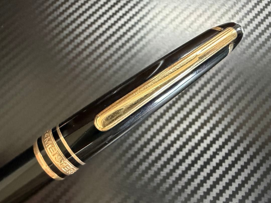 極美品 モンブラン マイスターシュテュック 144 万年筆 中白 M ブラック