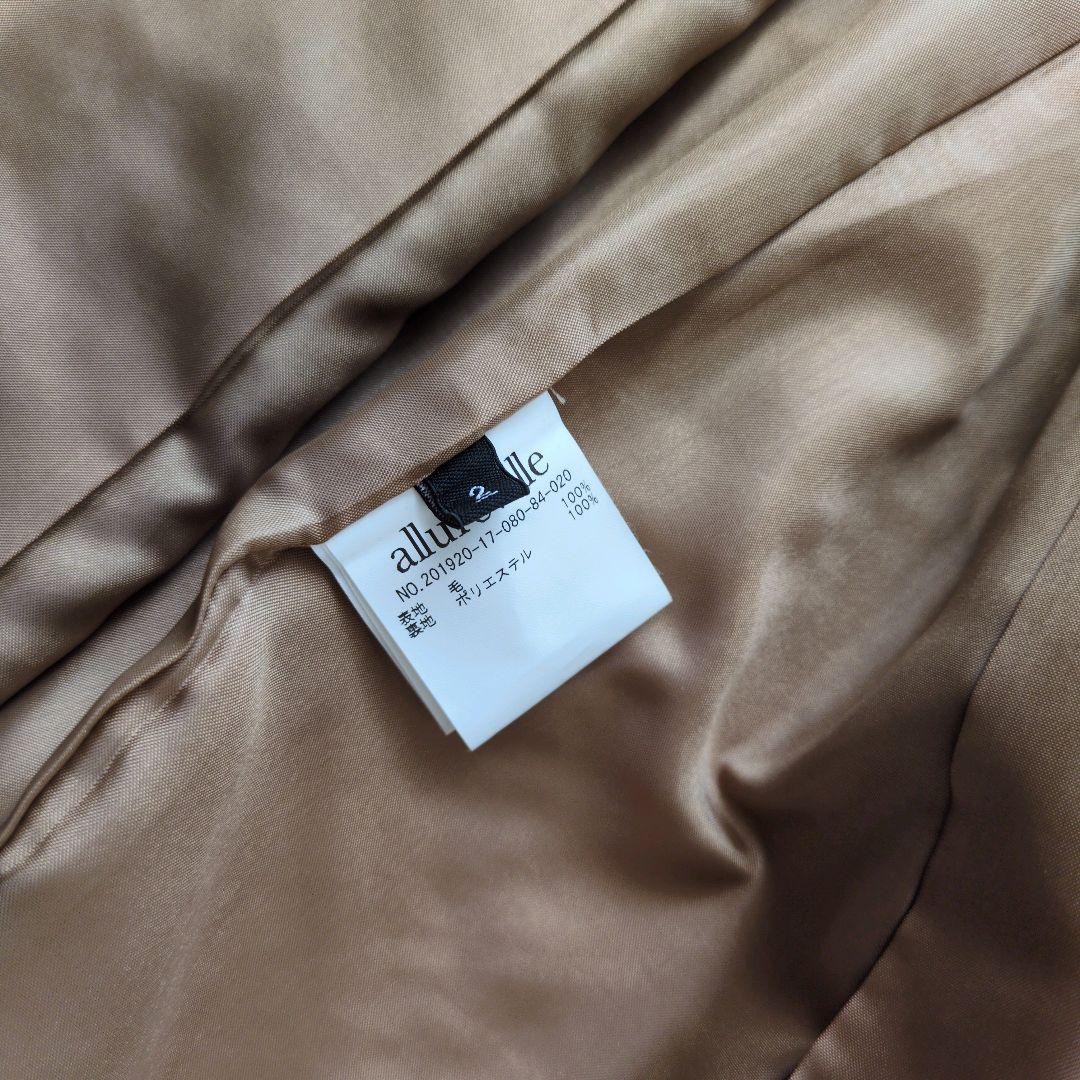 アルアバイル　近年モデル　ウール　ケープコート　未使用に近い美品
