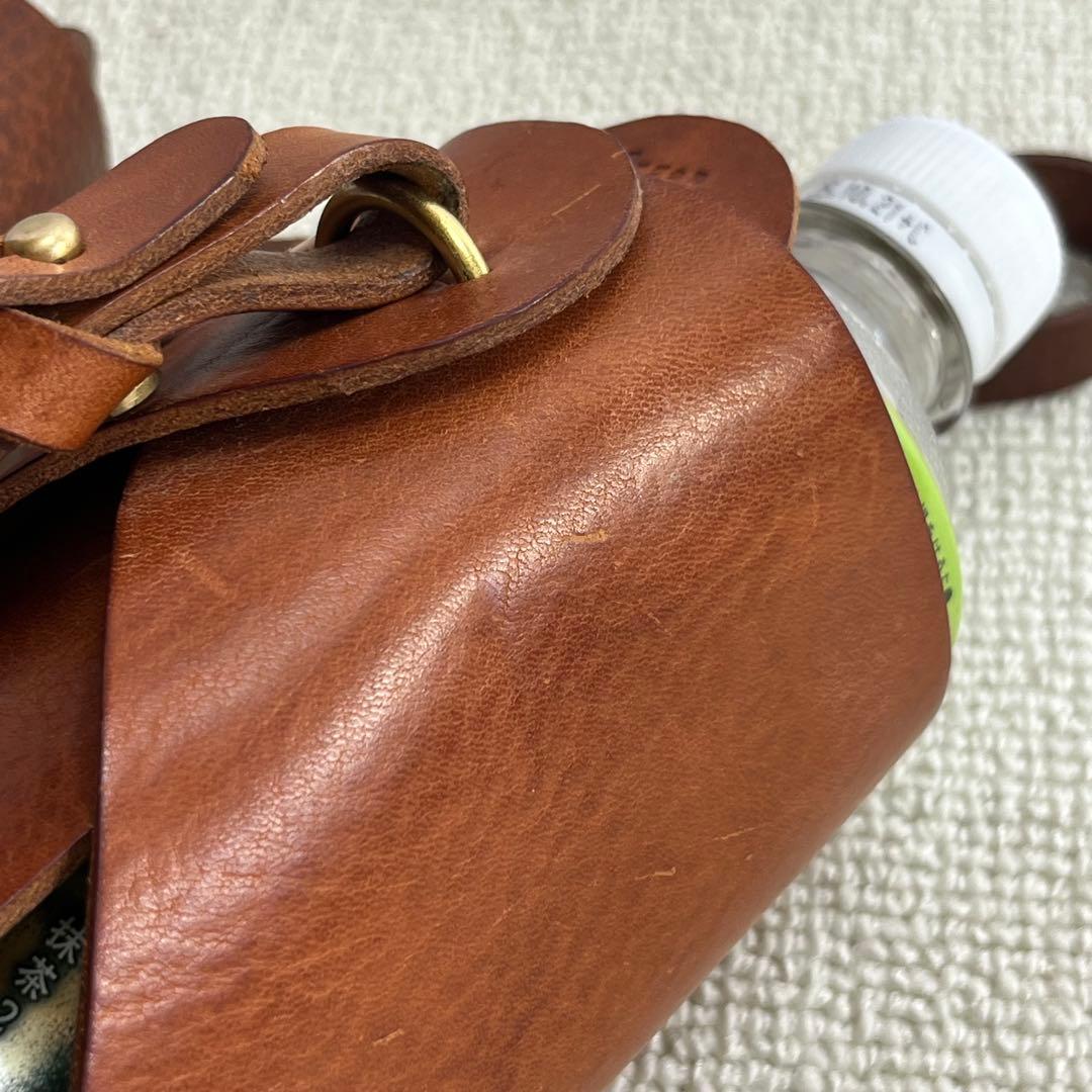 美品 organ オルガン ボトルホルダー 本革 水筒 HERZ 1個