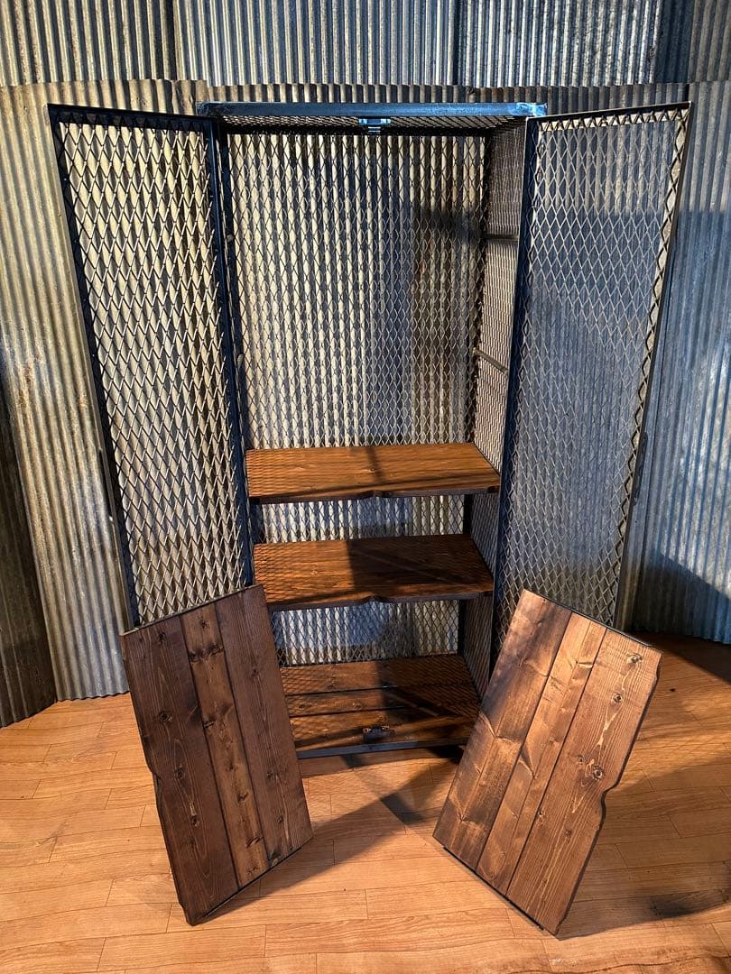 在庫一点のみ　アイアンラック 170㎝　インダストリアル　アイアン家具　シェルフ