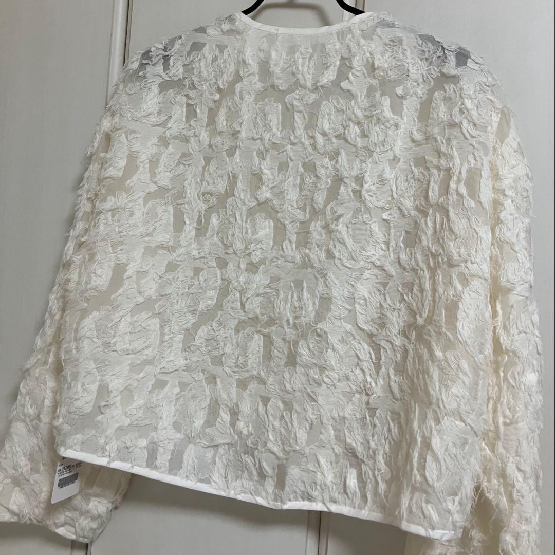 NOLLEY'S フリンジクルーネックシャツジャケット　38