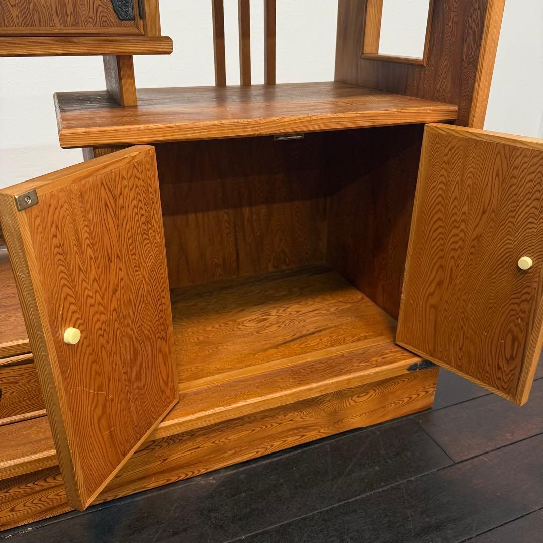 H21K29 世界遺産 屋久杉 茶箪笥 漆塗り